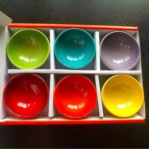 New in box Le Creuset pinch bowl set (6 bowls total; 2oz each), 6 iconic colors!